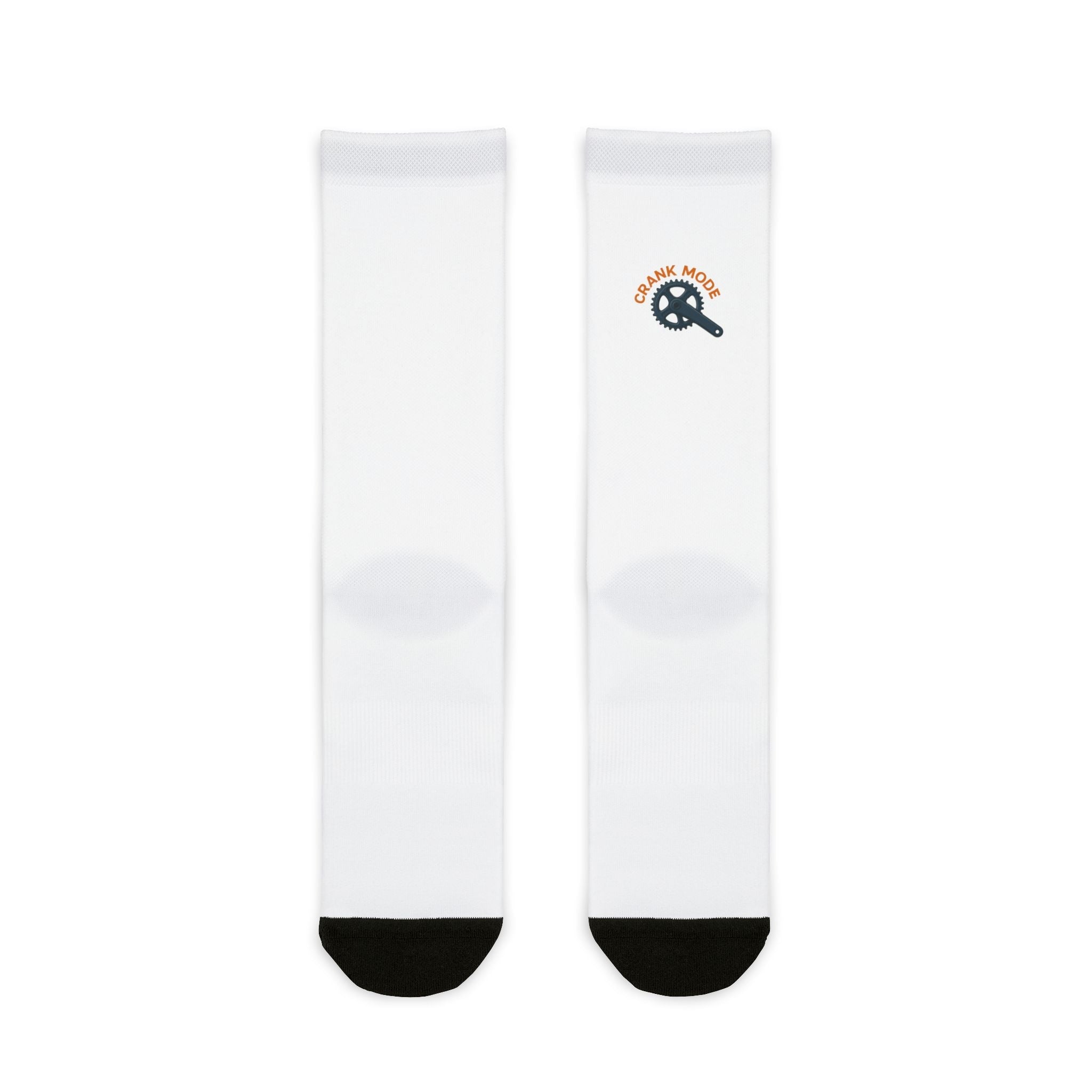 Crank Mode Stylish Sublimation Crew Socks | Sports, Gifts, Personalize - FitNFlow