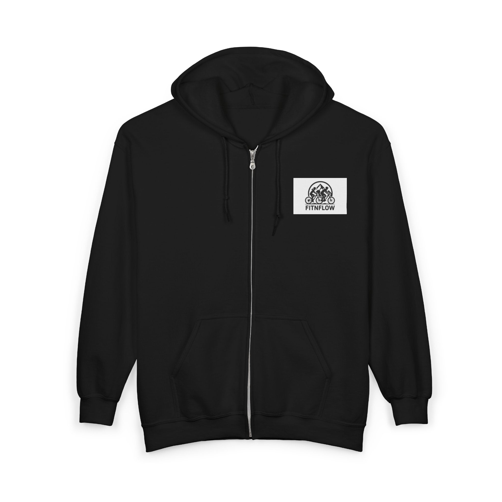 Mountain Bike Cozy Unisex Zip - Up Hoodie for Every Occasion, Easy Layering, Gift for Friends, Casual Wear - FitNFlow