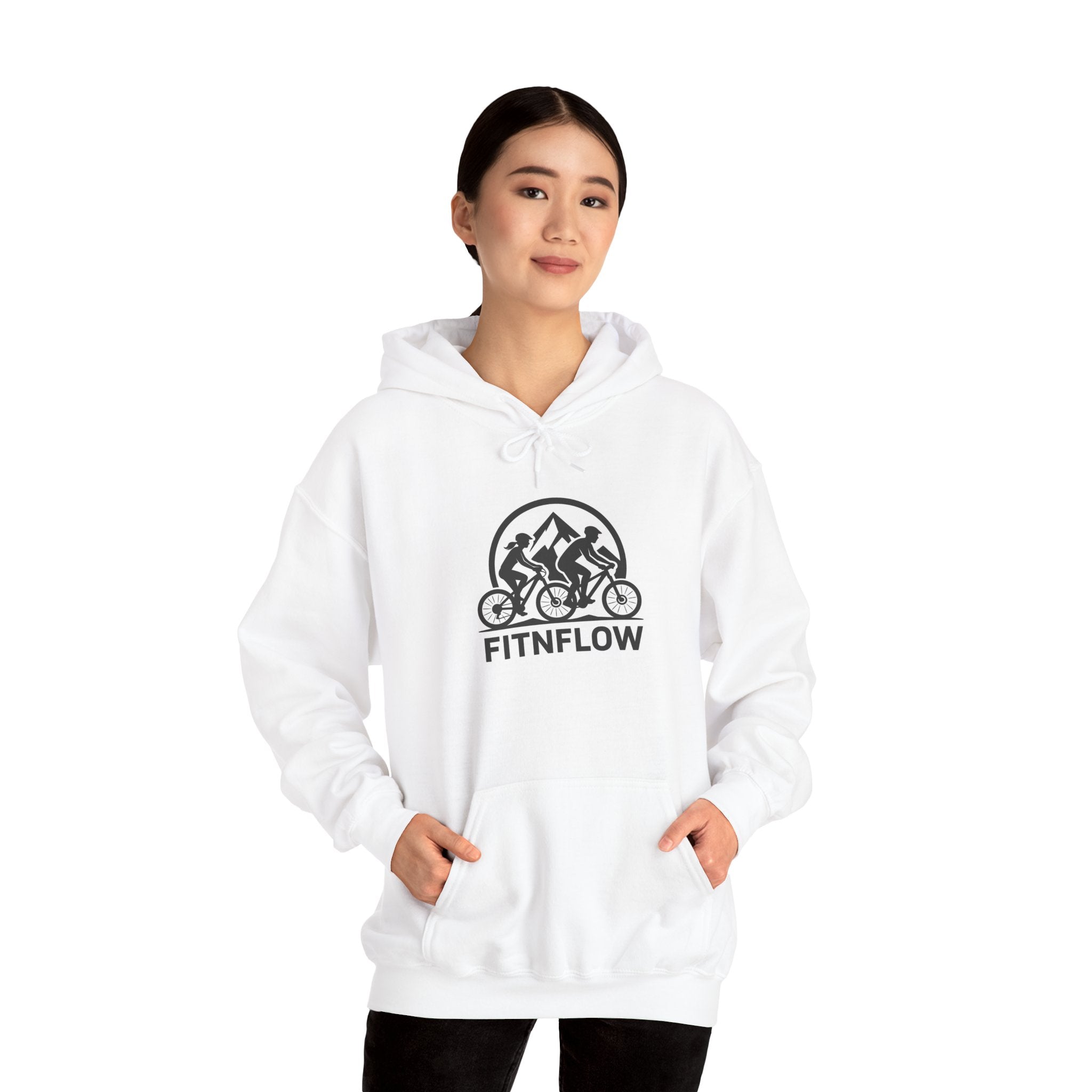 Mountain Bike Hoodie, Nature Lover Gift, Mountain Biking Apparel - FitNFlow