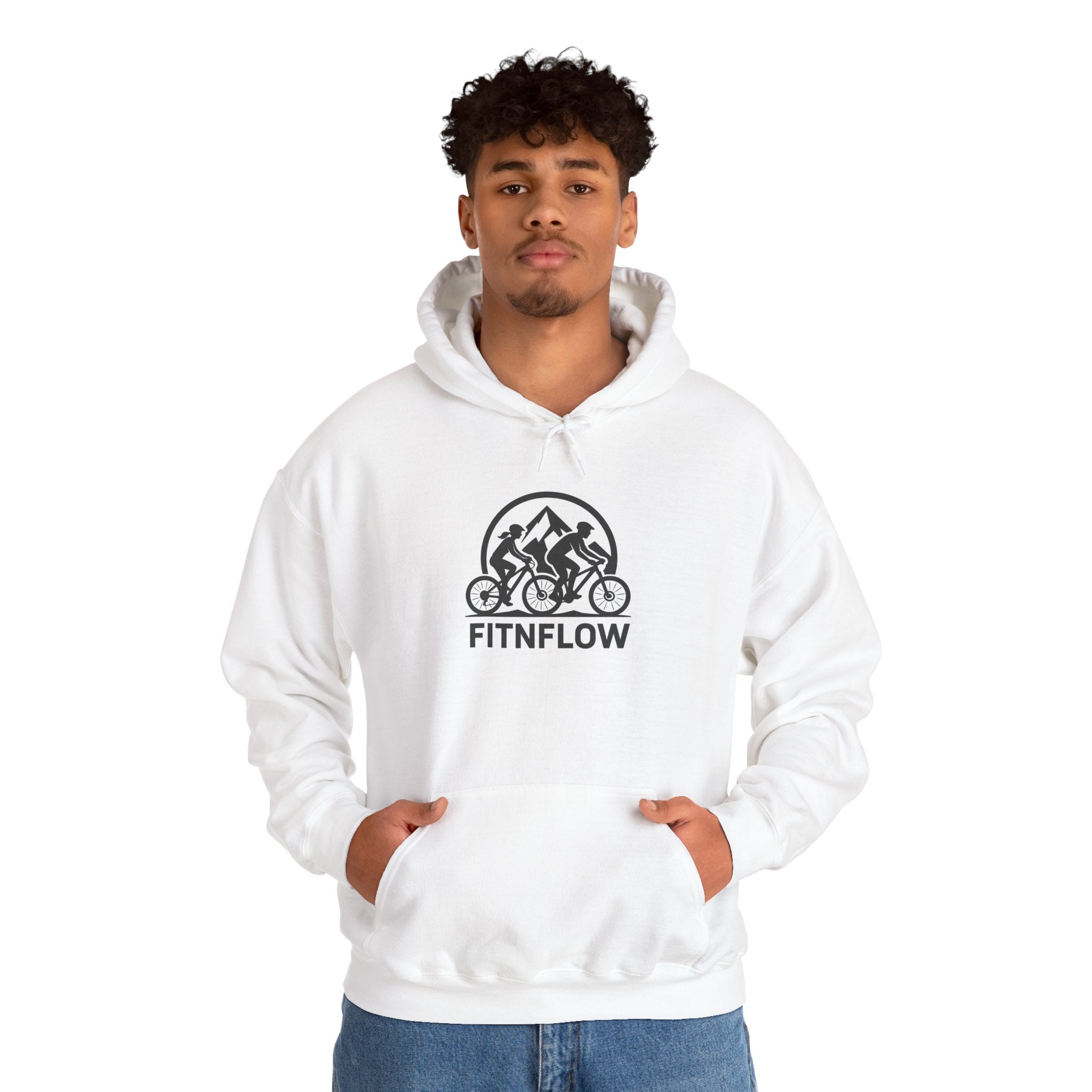 Mountain Bike Hoodie, Nature Lover Gift, Mountain Biking Apparel - FitNFlow