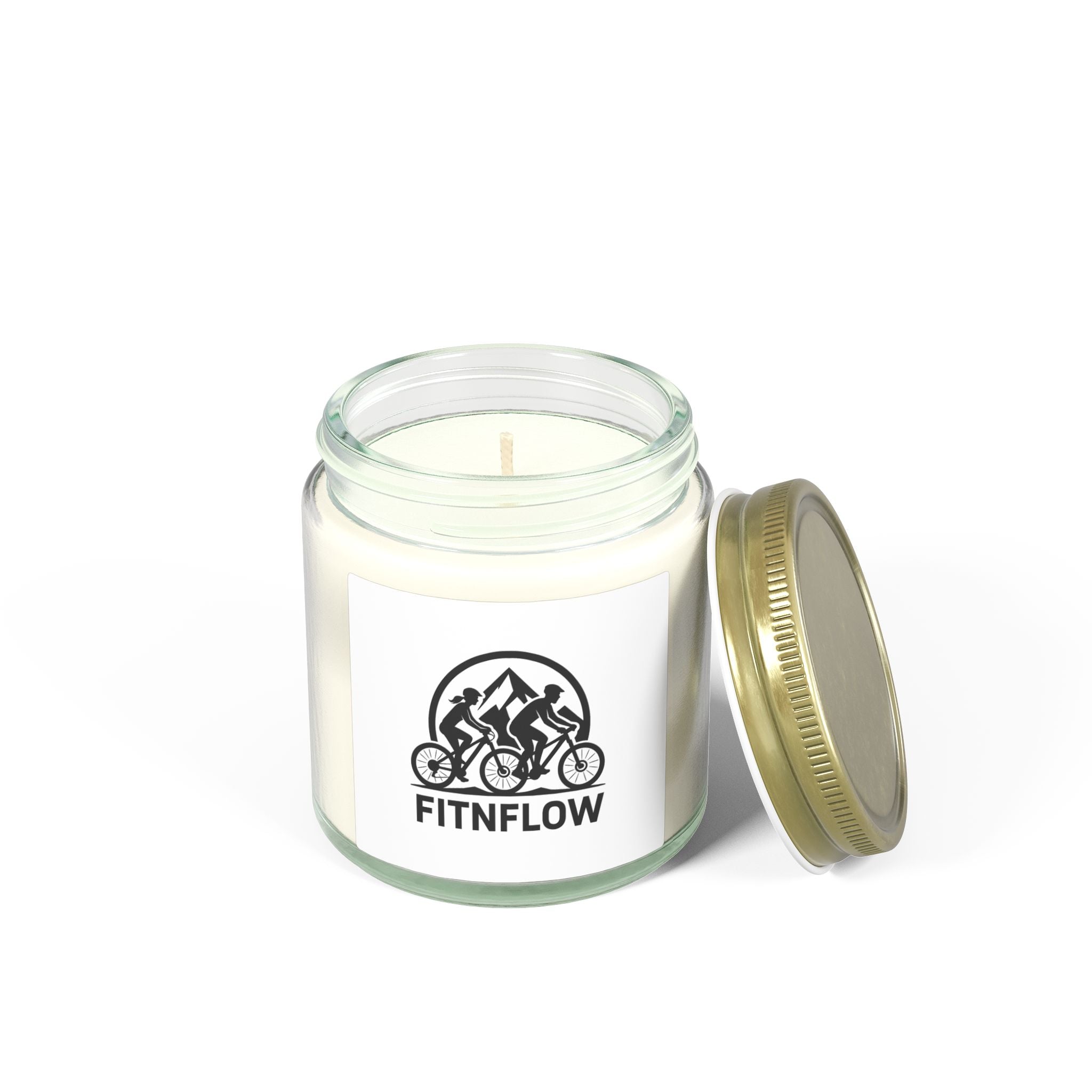 Scented Candles, Ambient Coconut Apricot Wax (4oz, 9oz), - FitNFlow