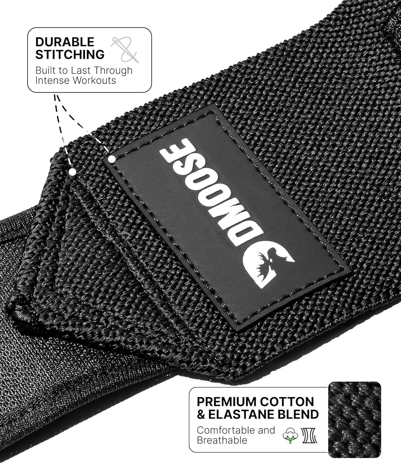 Unleash Your Strength with DMoose 18" Heavy Duty Wrist Wraps - Durable Support for Pain - Free Weightlifting & Powerlifting, Unisex Design! - Fit & Flow
